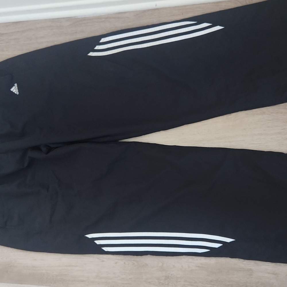 Adidas Mens Black Track Pants - Picture 5 of 6